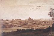 Claude Lorrain Rome with St Peter's (mk17) oil painting